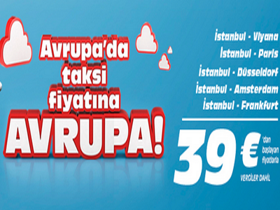 Onur Air Avrupa Promosyonu 39 €