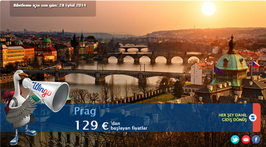 Prag Promosyon Uçak Bileti 129€