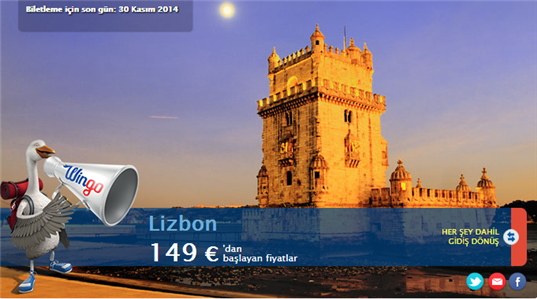 Lizbon Ucuz Uçak Bileti 149€