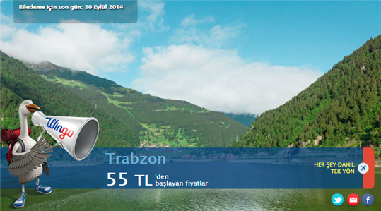 Trabzon Promosyon Uçak Bileti 55TL