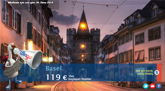 Basel Promosyon Uçak Bileti 119€